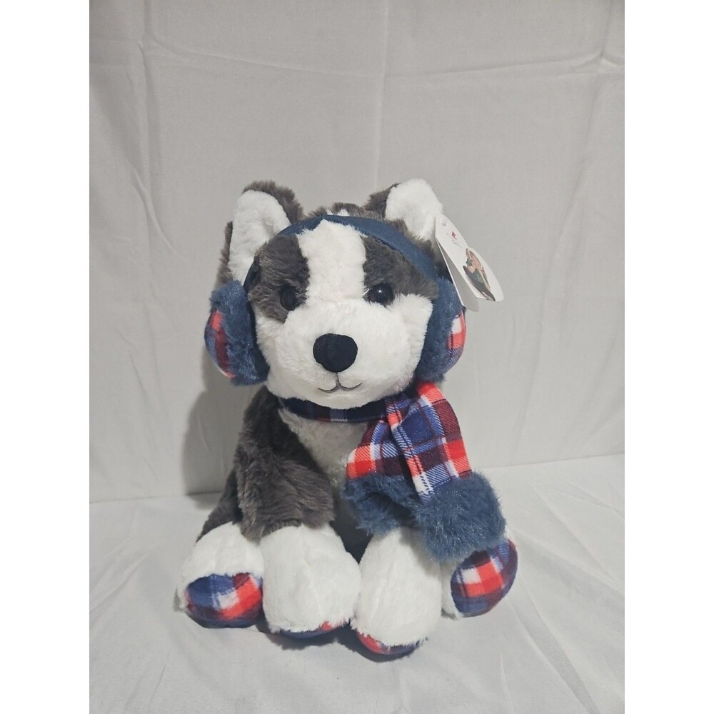 Bruno 2025 Young Lives vs Cancer Plush Husky Puppy New with Tags 13"H x11" W